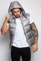 Shiny Hooded Gilet