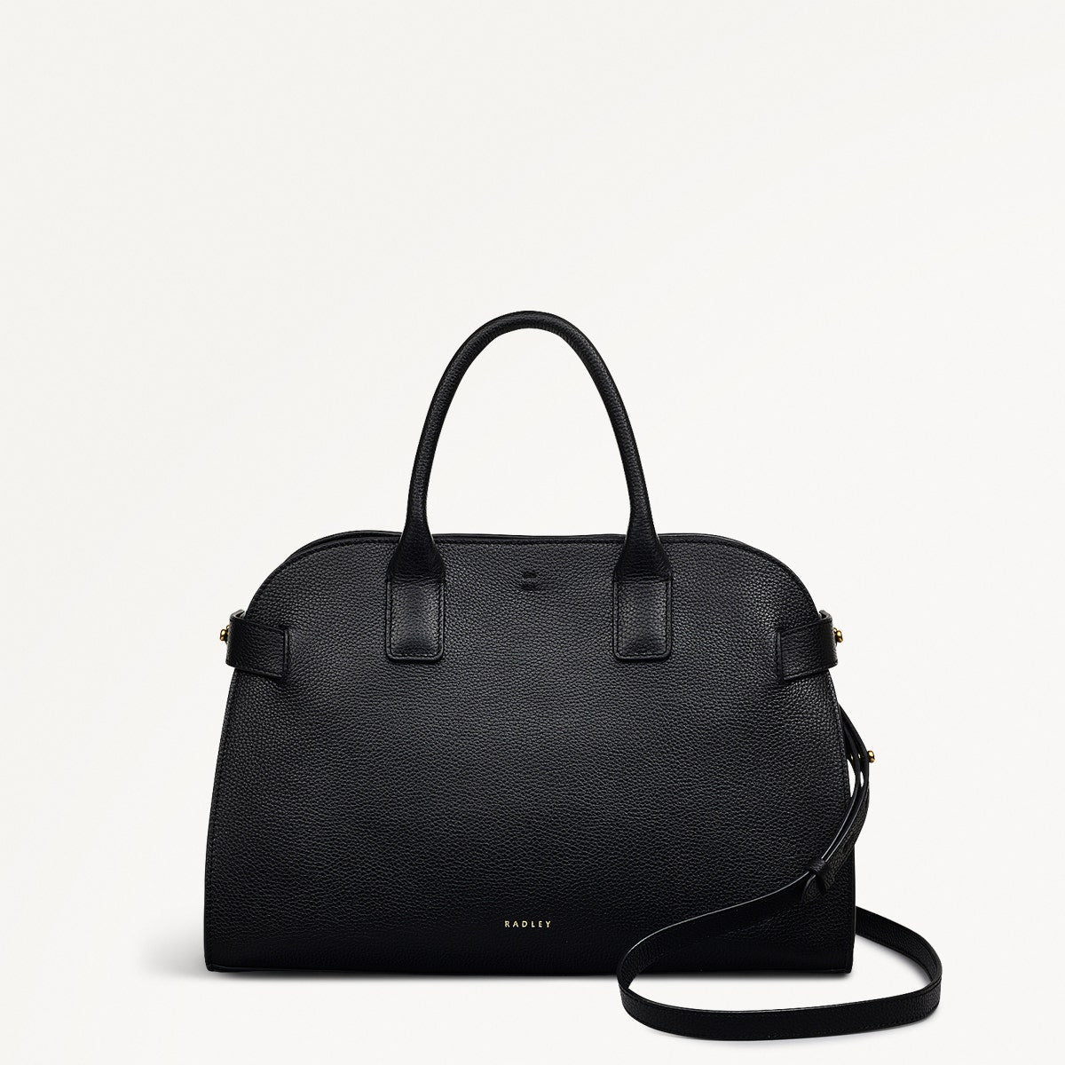 The Rathbone Leather Open Top Grab Bag in Black - 110285