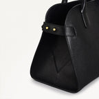 The Rathbone Leather Open Top Grab Bag in Black - 110285