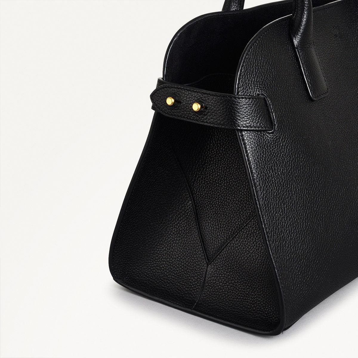 The Rathbone Leather Open Top Grab Bag in Black - 110285