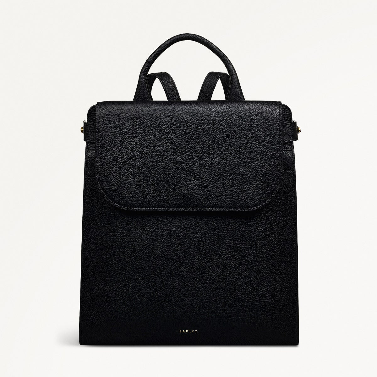 The Rathbone Large Flapover Backpack Black - 110288