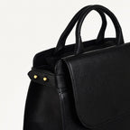 The Rathbone Large Flapover Backpack Black - 110288