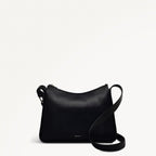 Westwell Lane Leather Medium Ziptop Crossbody Bag in Black - 110309