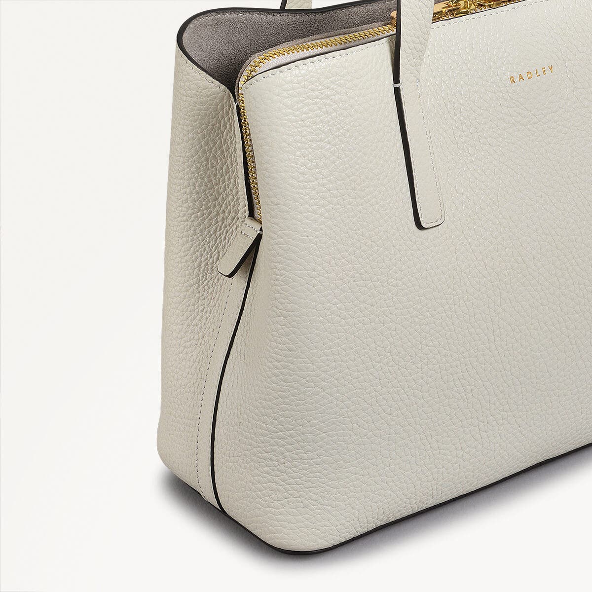 Dukes Place Medium Ziptop Grab Chalk - 110615