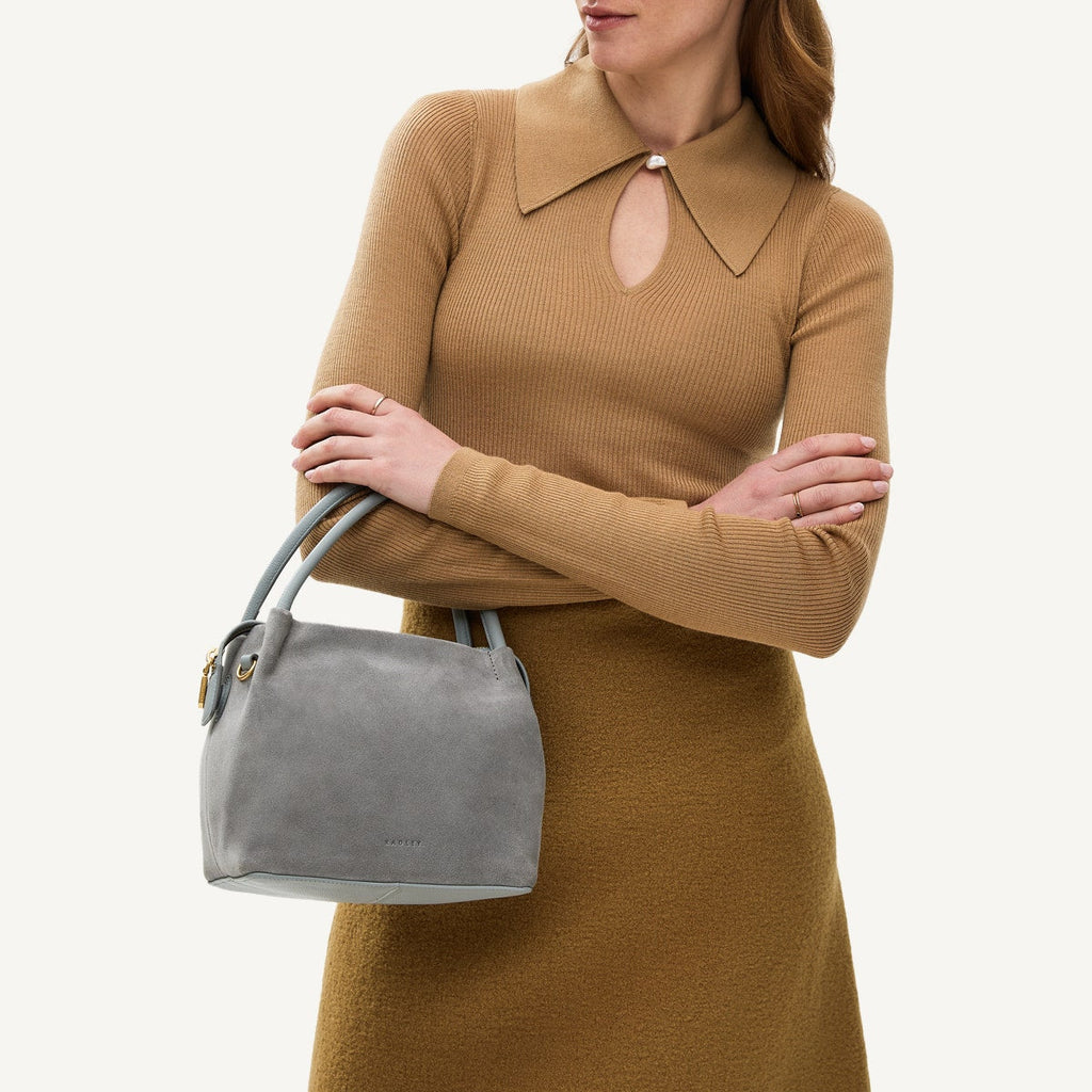 Ivydale Road Leather Small Ziptop Cross Body Bag in Artichoke - 110676