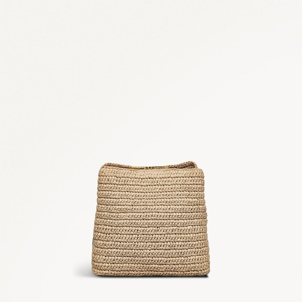 Dukes Place Leather Medium Compartment Cross Body Bag in Natural - 111375