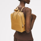 Dukes Place Leather Medium Zip Around Backpack in Pecan - 111383