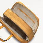 Dukes Place Leather Medium Zip Around Backpack in Pecan - 111383