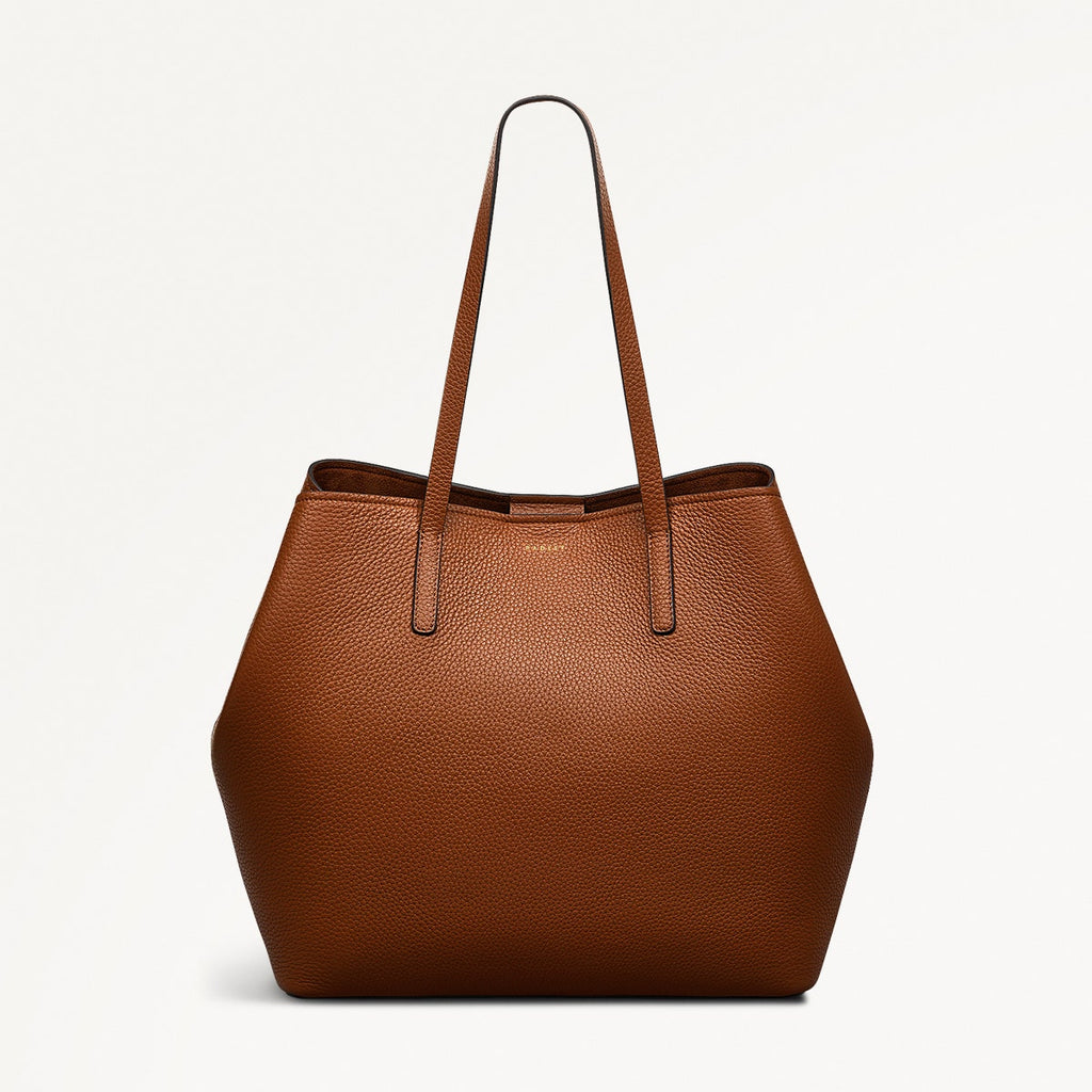 Dukes Place Large Open Top Tote Saddle - 111385