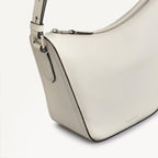 Oak Street Leather Small Ziptop Cross Body Bag in Chalk - 111390