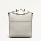 Oak Street Leather Medium Ziptop Backpack in Chalk - 111392