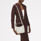 Bathurst Mews Leather Small Open Top Grab Bag in Chalk - 111393