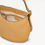 Kensington Place Leather Small Open Top Shoulder Bag in Pecan - 111397