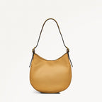 Kensington Place Leather Small Open Top Shoulder Bag in Pecan - 111397