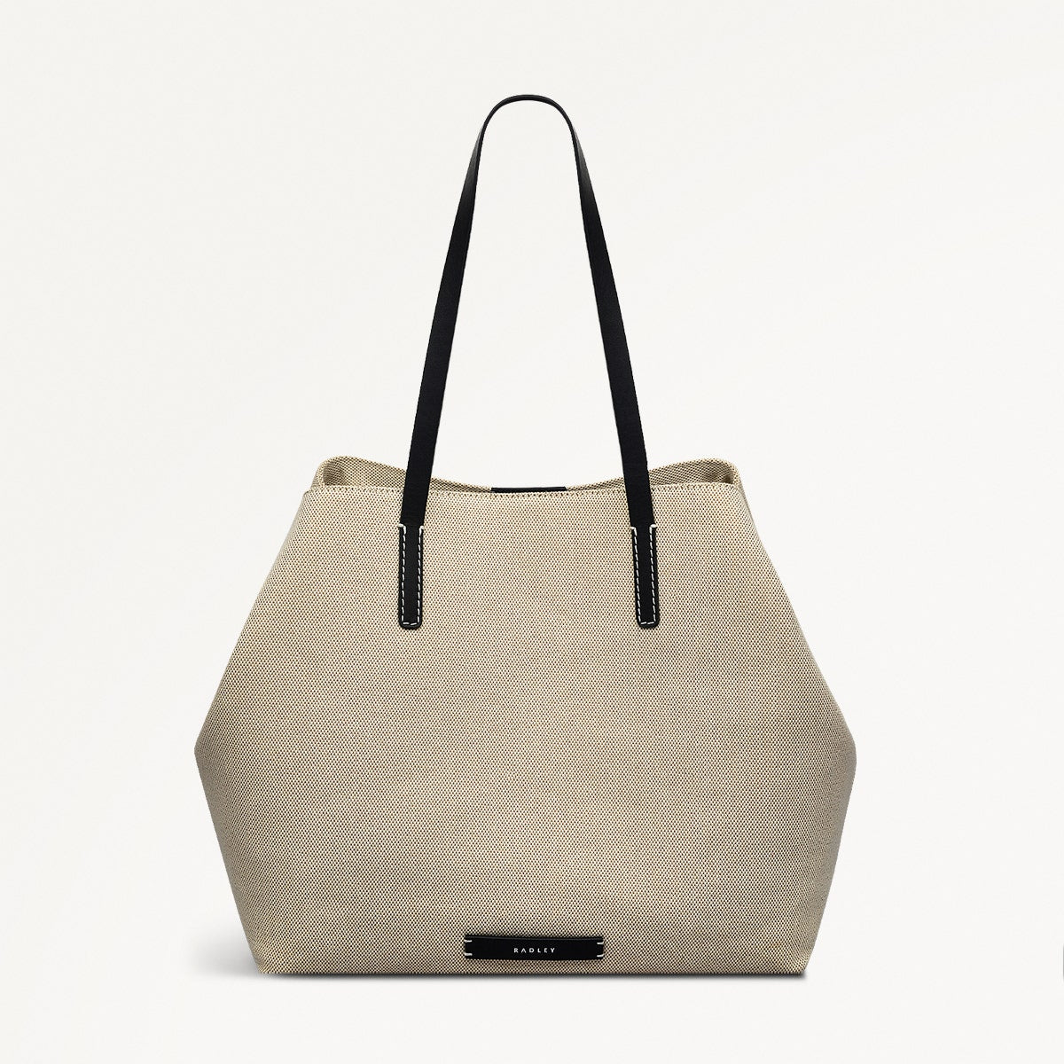 Dukes Place Leather Large Open Top Tote Bag in Natural - 111398