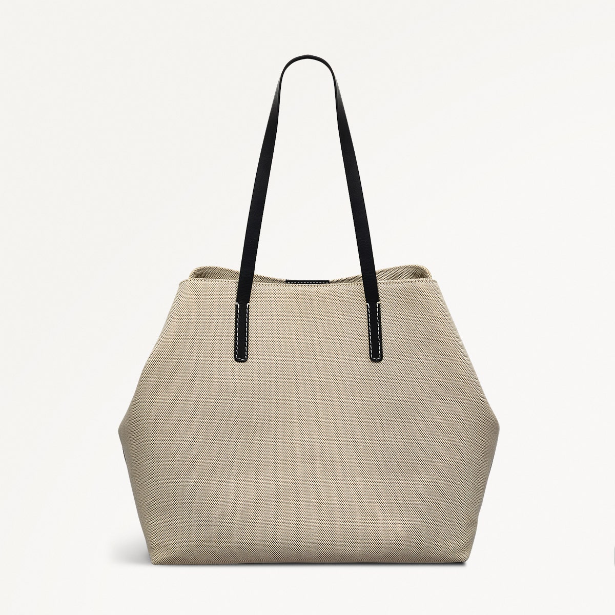 Dukes Place Leather Large Open Top Tote Bag in Natural - 111398