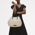 Dukes Place Leather Large Open Top Tote Bag in Natural - 111398