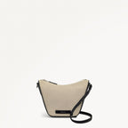 Oak Street Leather Small Ziptop Cross Body Bag in Natural - 111399
