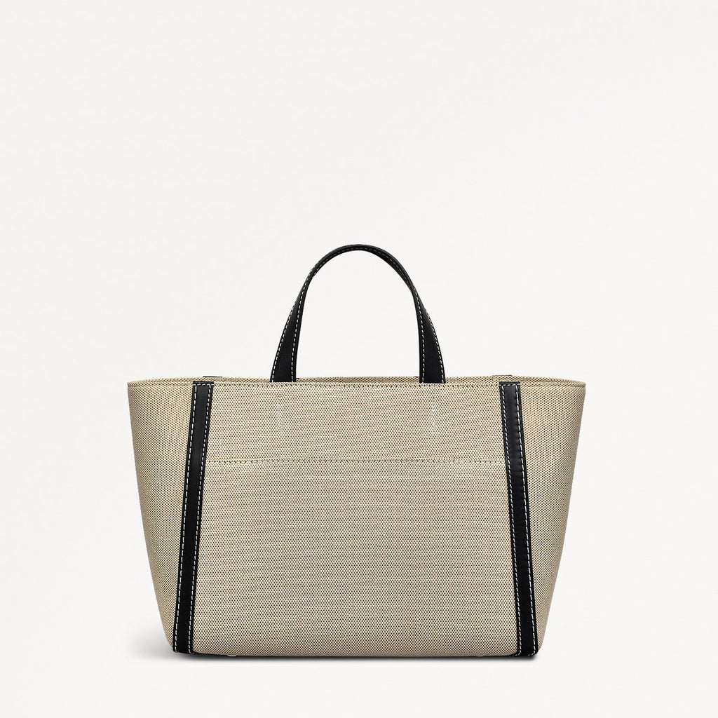 Oak Street Leather Medium Ziptop Grab Bag in Natural - 111400