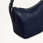 Oak Street Leather Small Ziptop Cross Body Bag in Evenfall - 111401