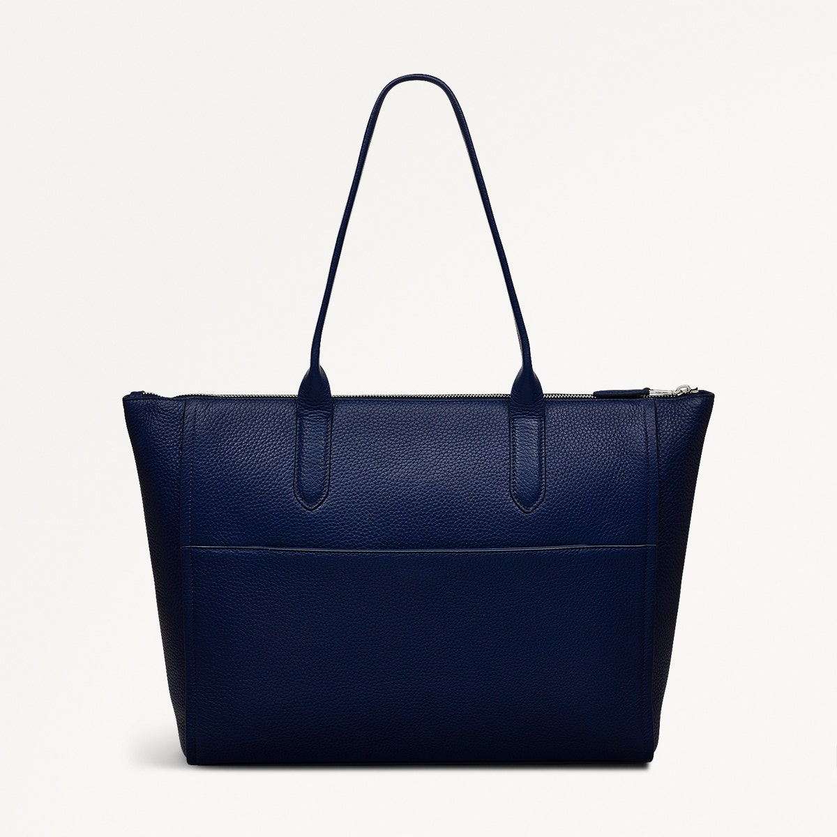 Oak Street Leather Medium Ziptop Tote Bag in Evenfall - 111402