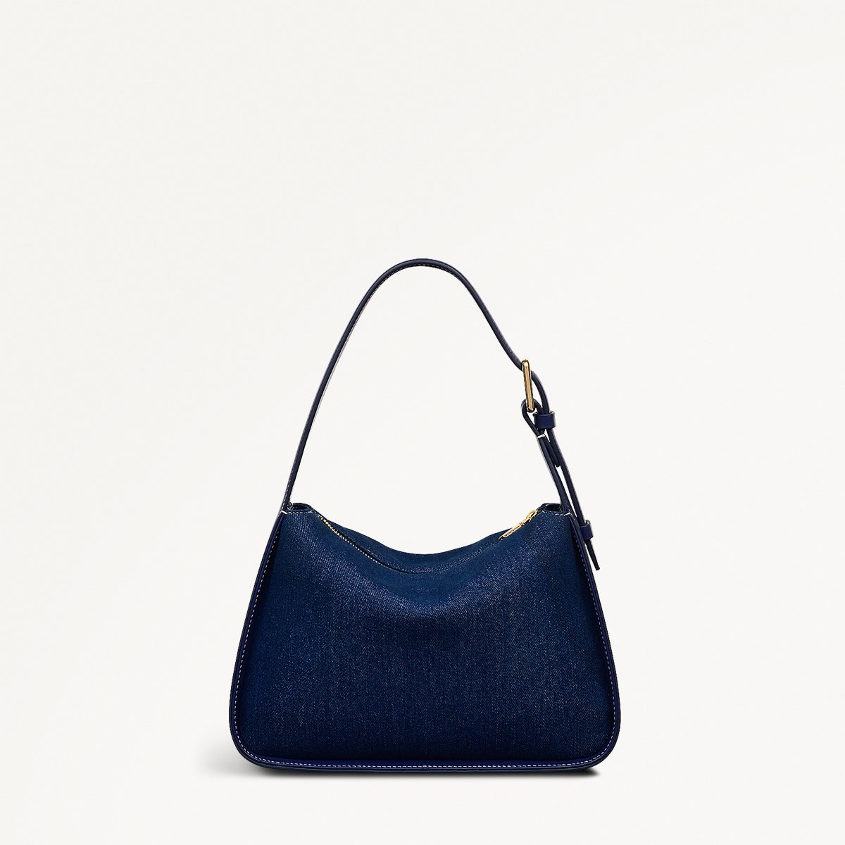 Westwell Lane Leather Small Ziptop Grab Bag in Evenfall - 111404