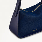 Westwell Lane Leather Small Ziptop Grab Bag in Evenfall - 111404