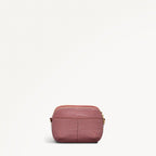 Dukes Place Leather Medium Ziptop Cross Body Bag in French Rose - 111408