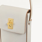 Threadneedle Street Leather Medium Phone Cross Body Bag in Chalk - 111417