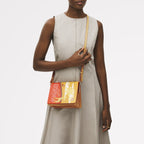 Stories Of Summer Leather Small Flapover Cross Body Bag in Pecan - 111440