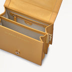 Stories Of Summer Leather Small Flapover Cross Body Bag in Pecan - 111440