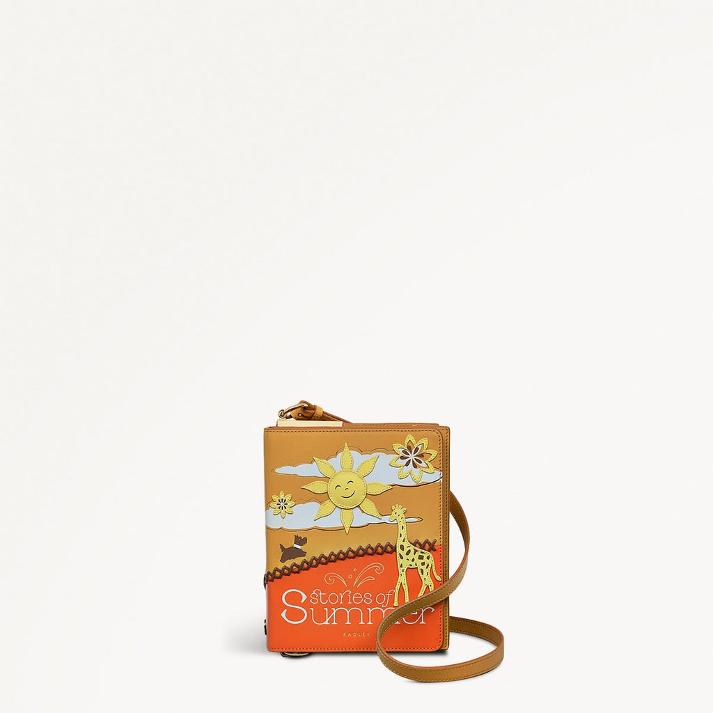 Stories Of Summer Leather Small Flapover Cross Body Bag in Pecan - 111440