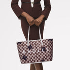 Southwell Gardens Fabric Large Open Top Tote Bag in Stone - 111442