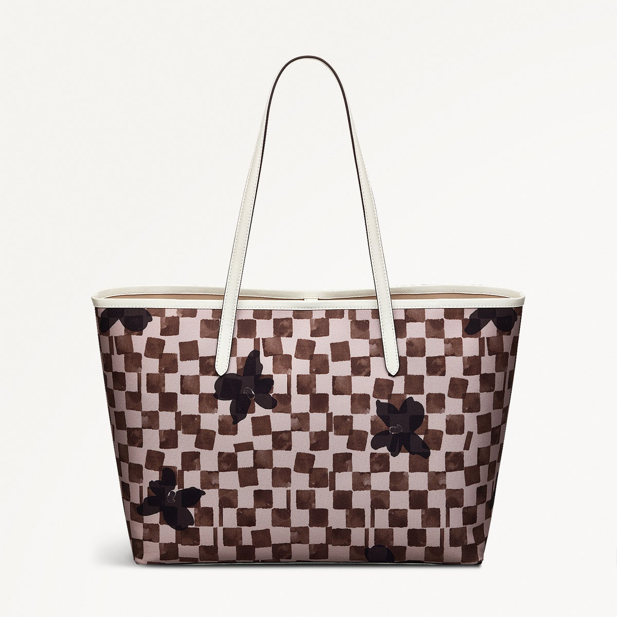 Southwell Gardens Fabric Large Open Top Tote Bag in Stone - 111442