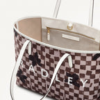 Southwell Gardens Fabric Large Open Top Tote Bag in Stone - 111442