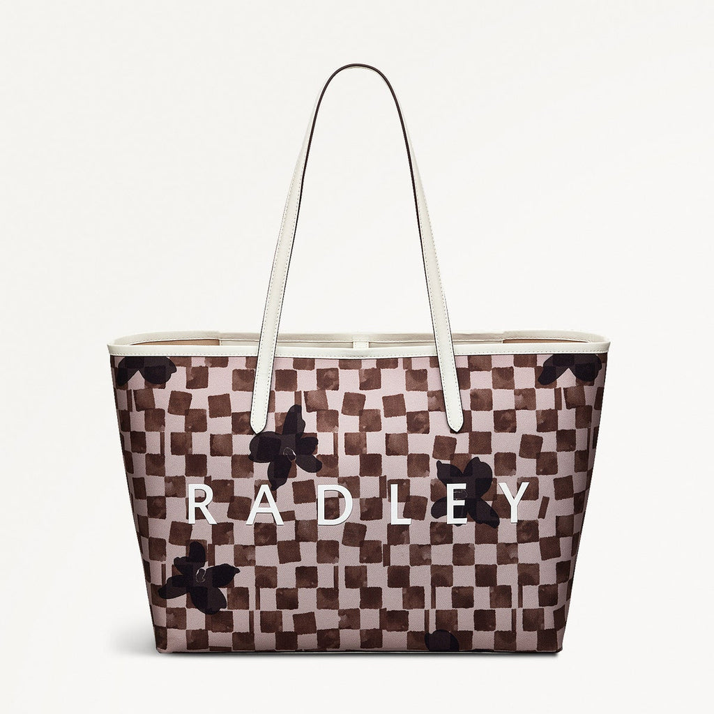 Southwell Gardens Fabric Large Open Top Tote Bag in Stone - 111442