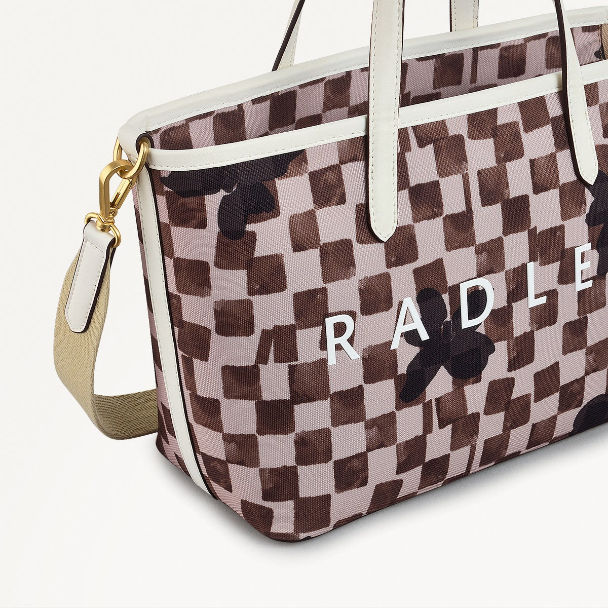 Southwell Gardens Fabric Medium Open Top Grab Bag in Stone - 111443