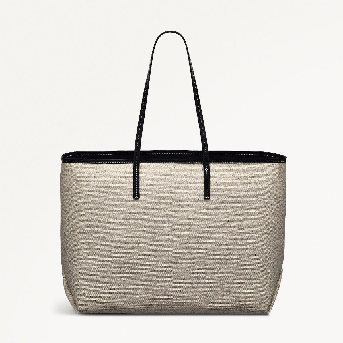 Sutherland Row Fabric Large Open Top Tote Bag in Black - 111445