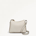 Westwell Lane Leather Medium Ziptop Cross Body Bag in Chalk - 111450