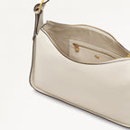 Westwell Lane Leather Medium Ziptop Cross Body Bag in Chalk - 111450