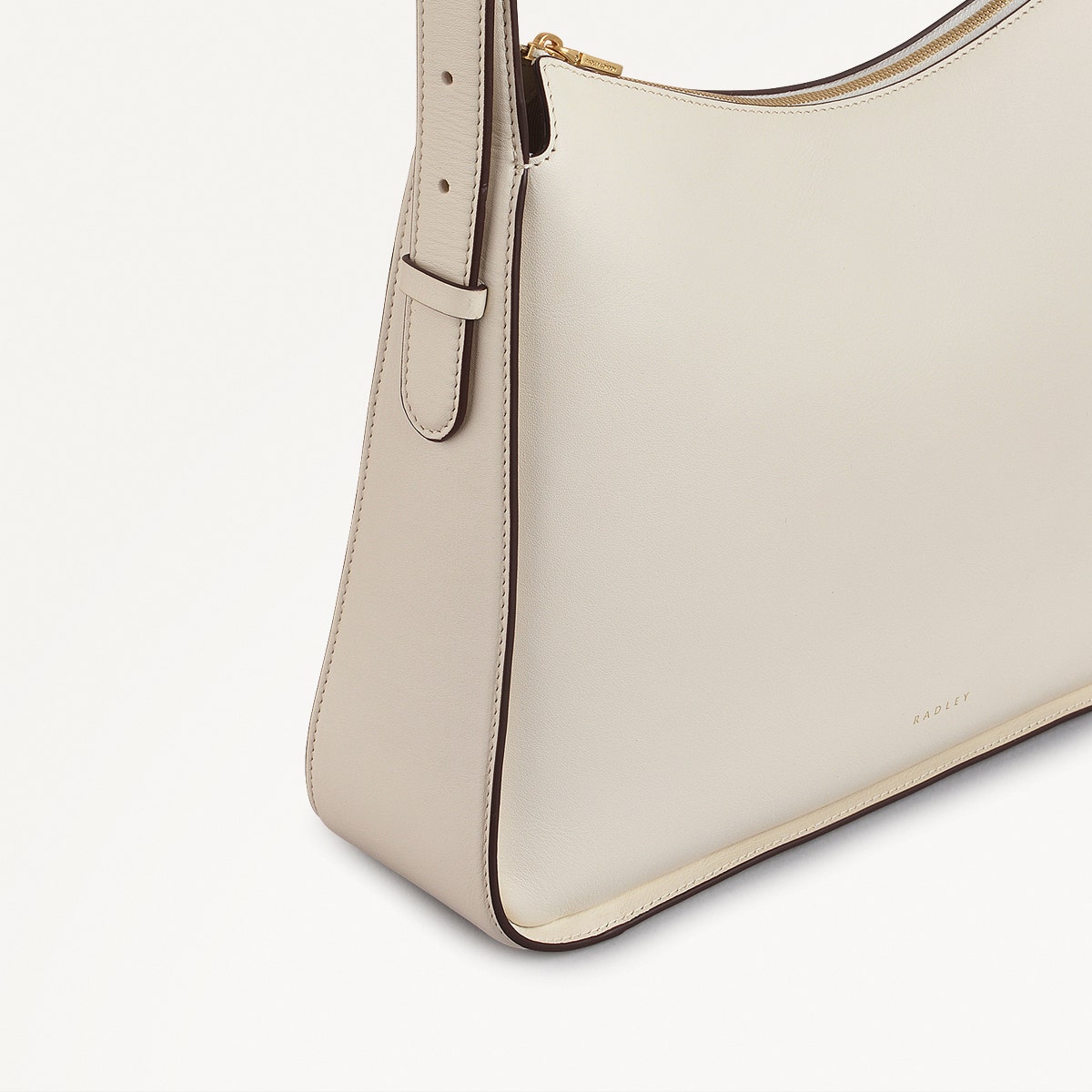 Westwell Lane Leather Medium Ziptop Cross Body Bag in Chalk - 111450