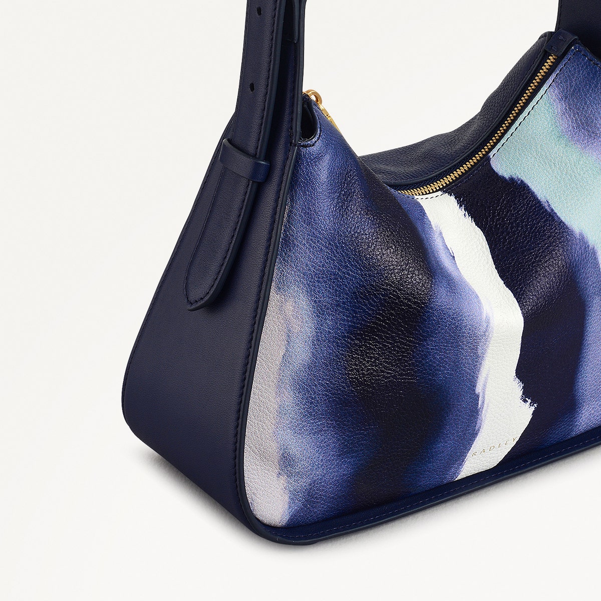 Westwell Lane Leather Small Ziptop Grab Bag in Evenfall - 111451