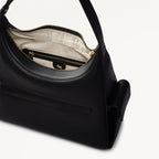 The Fitzrovia Leather Small Ziptop Backpack in Black - 111466