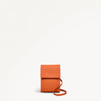 Mallow Street Leather Medium Phone Cross Body Bag in Orange Peel - 111478