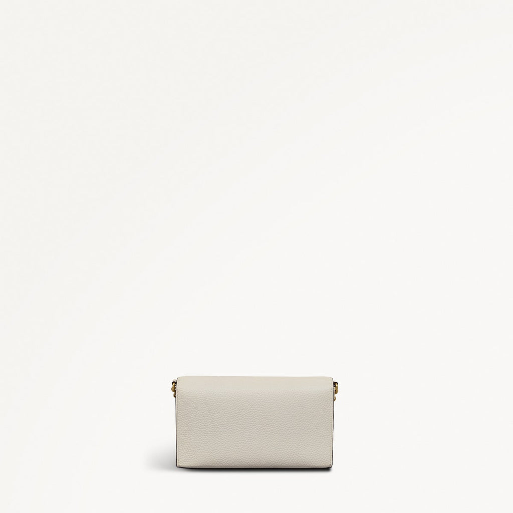 The Rathbone Leather Large Phone Cross Body Bag in Chalk - 111481