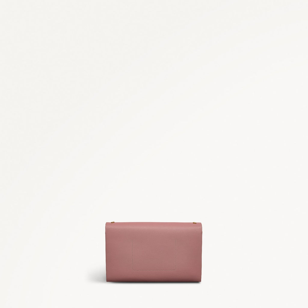 The Kensal Leather Large Phone Cross Body Bag in French Rose - 111512