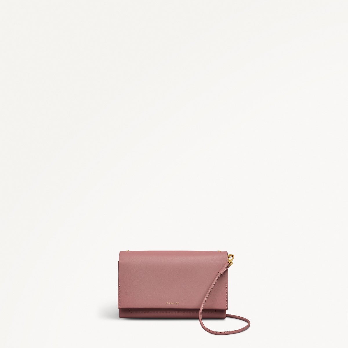 The Kensal Leather Large Phone Cross Body Bag in French Rose - 111512