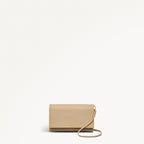 The Kensal Leather Large Phone Cross Body Bag in Stone - 111513
