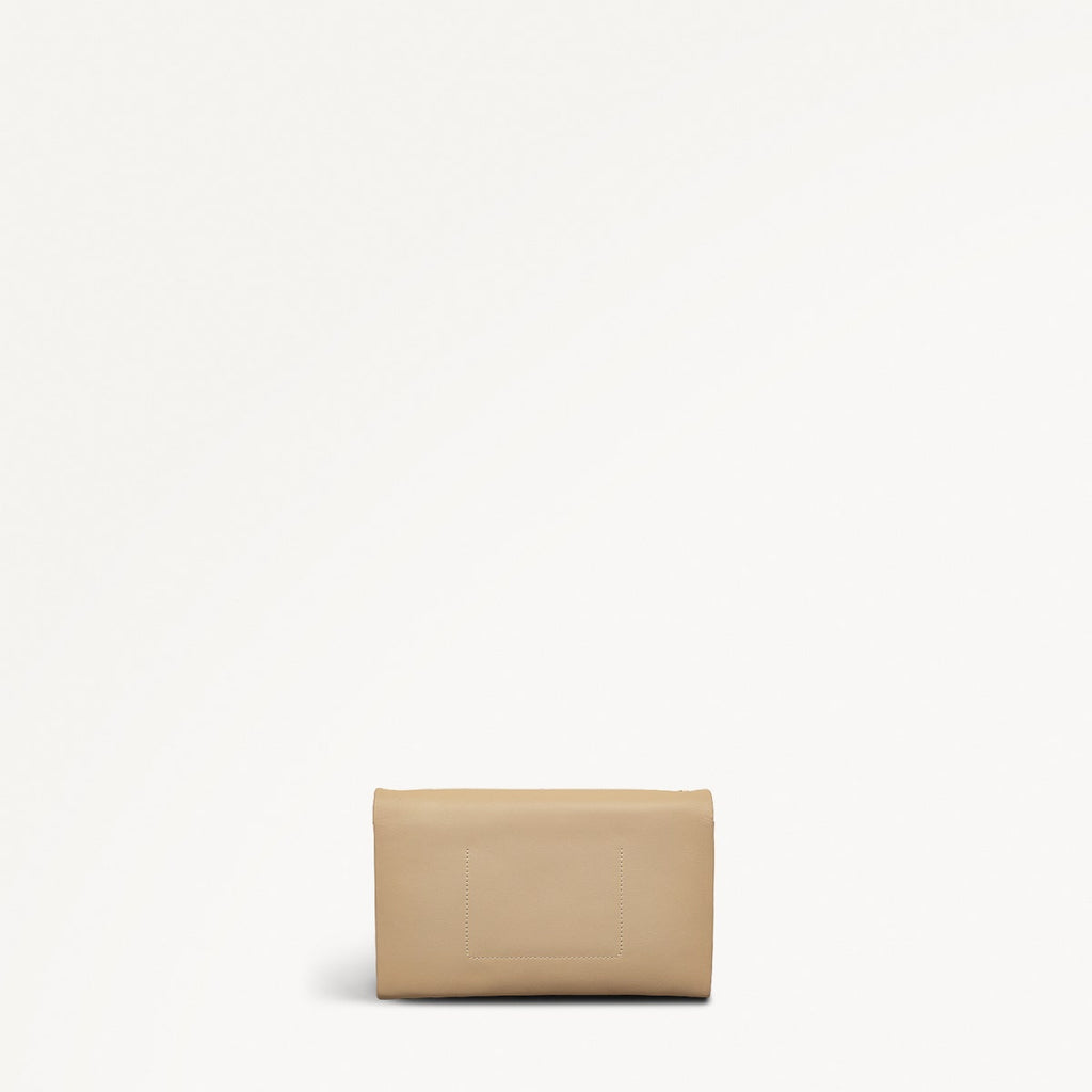 The Kensal Leather Large Phone Cross Body Bag in Stone - 111513