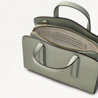 Arragon Row Fabric Small Zip Around Grab Bag in Drizzle - 111711